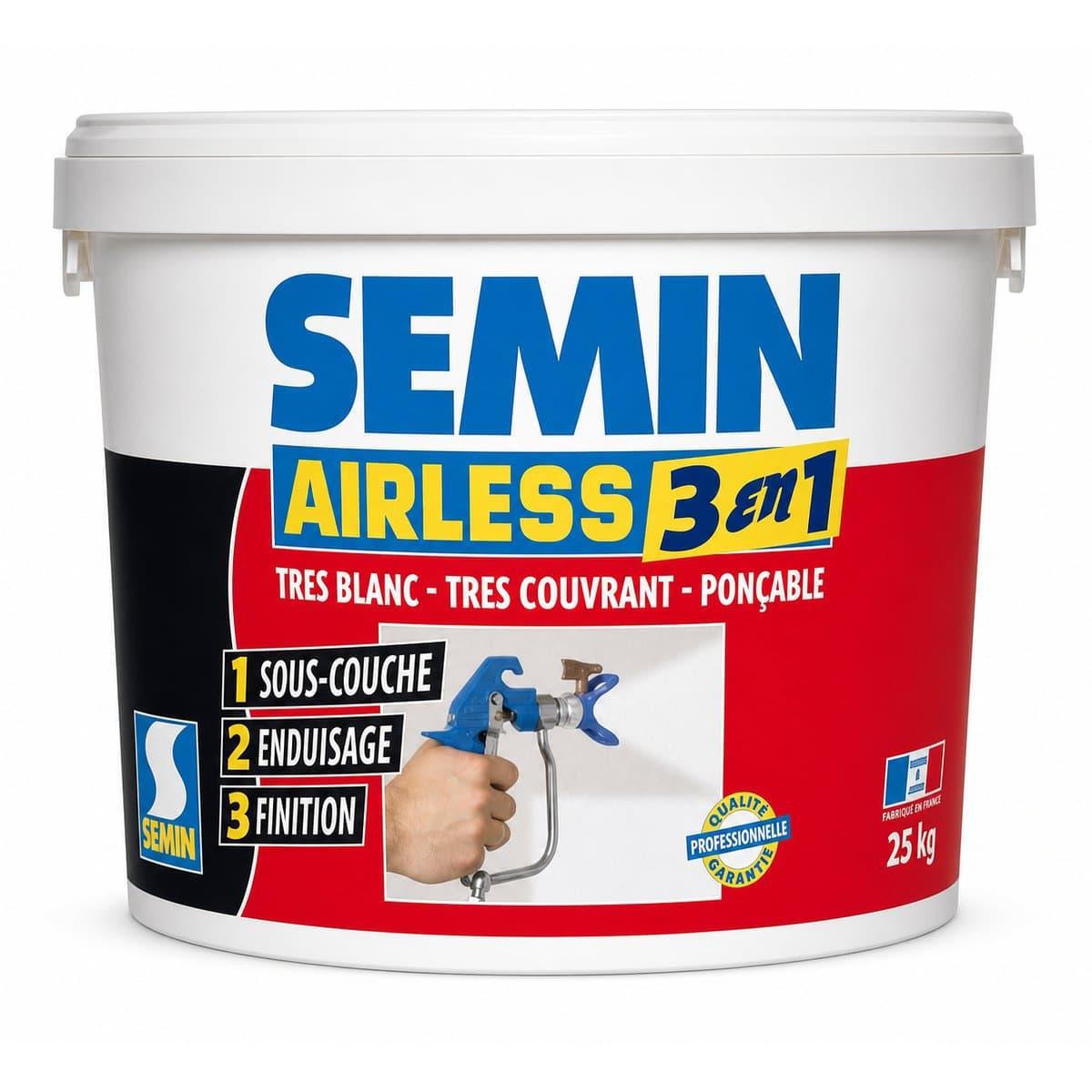 AIRLESS 3 EN1 Фінішна шпаклівка-фарба, 25 кг